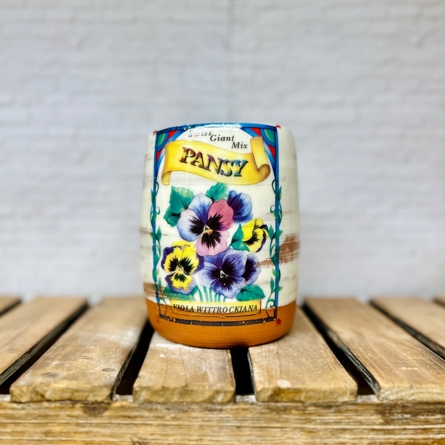 Pansy Floral Vessel