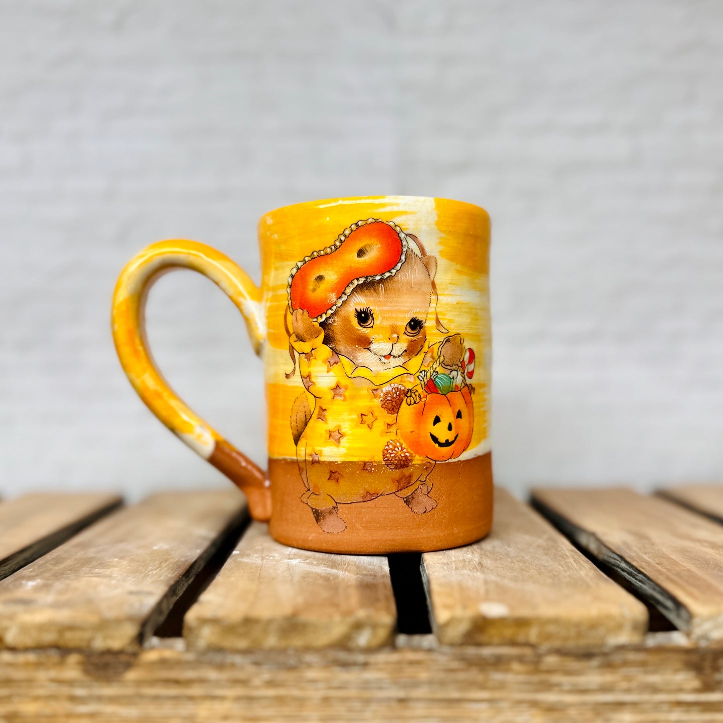 Vintage Halloween Critter Mugs