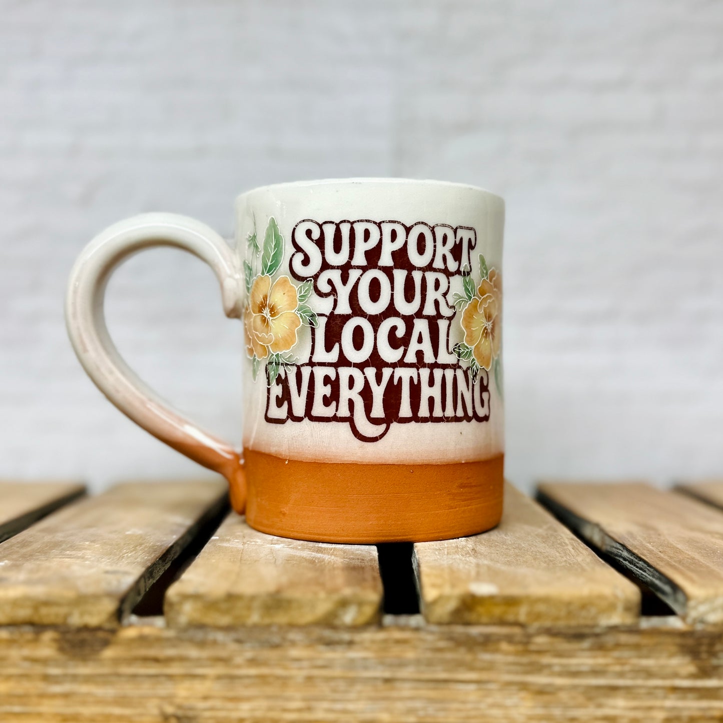 Support Local Mug - Floral