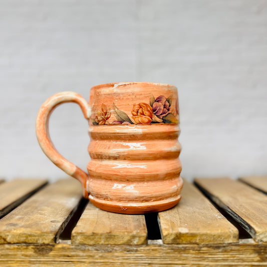 Funky Mug: Coral with Floral