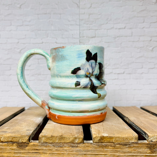 Funky Mug: Jade with Florals