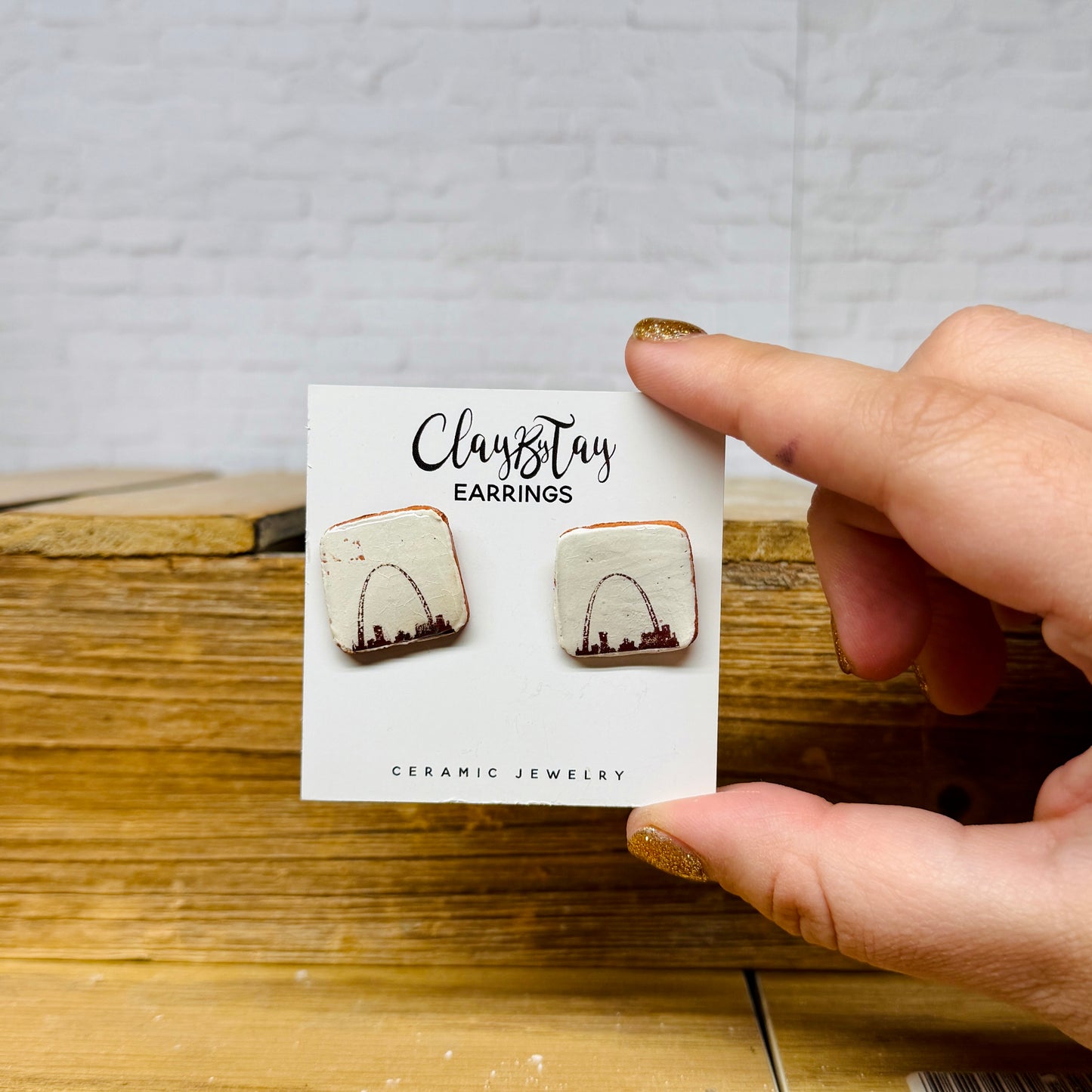 Square Studs - Arches - Earrings
