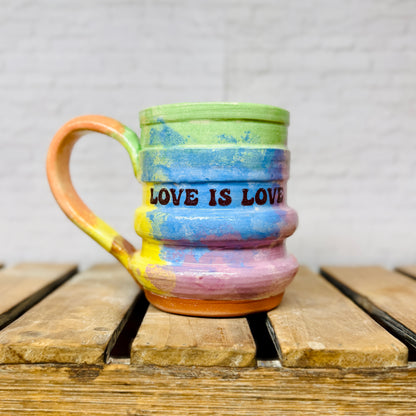 Groovy Mug: Rainbow LOVE IS LOVE (Multiple Styles)