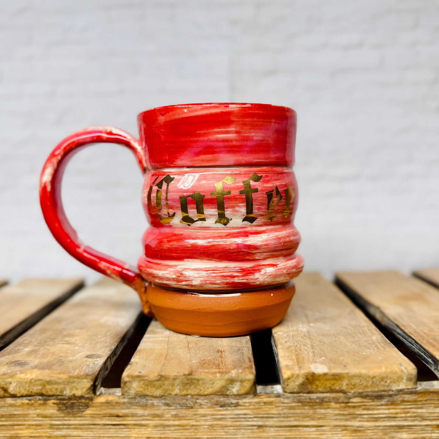 Groovy Mug: Red 'Coffee' Mug