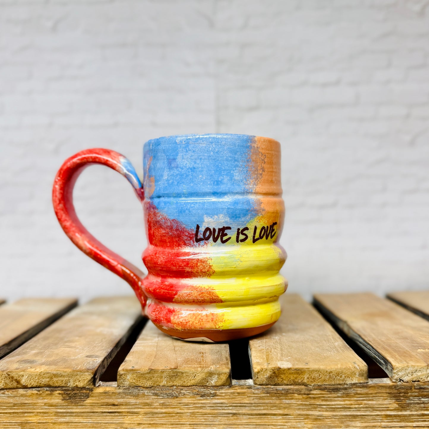 Groovy Mug: Rainbow LOVE IS LOVE (Multiple Styles)
