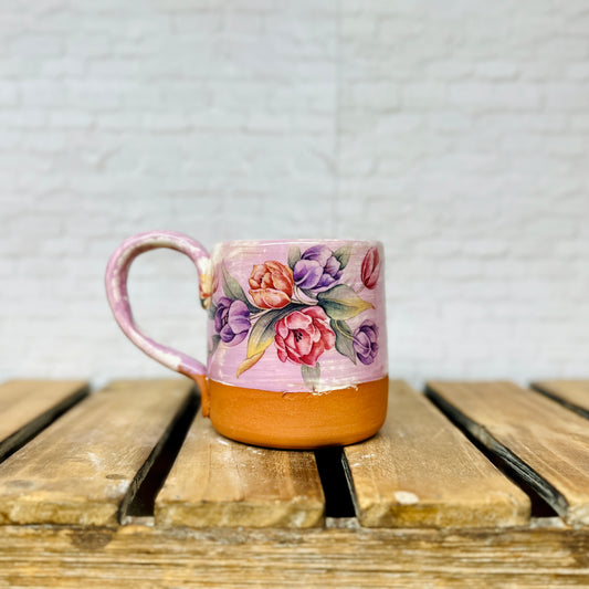Espresso Mug - Purple Florals