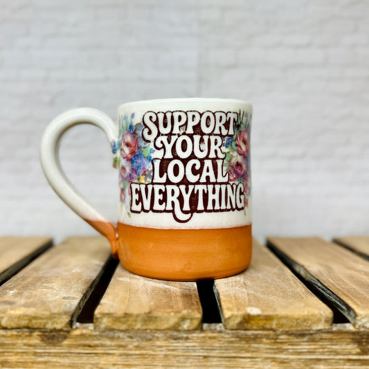 Support Local Mug - Floral