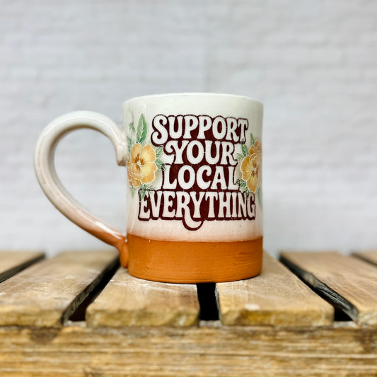 Support Local Mug - Floral