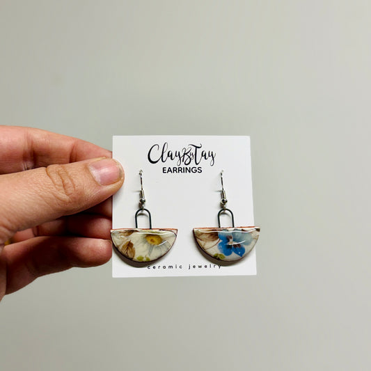 Blue Florals - Earrings - Multiple Styles